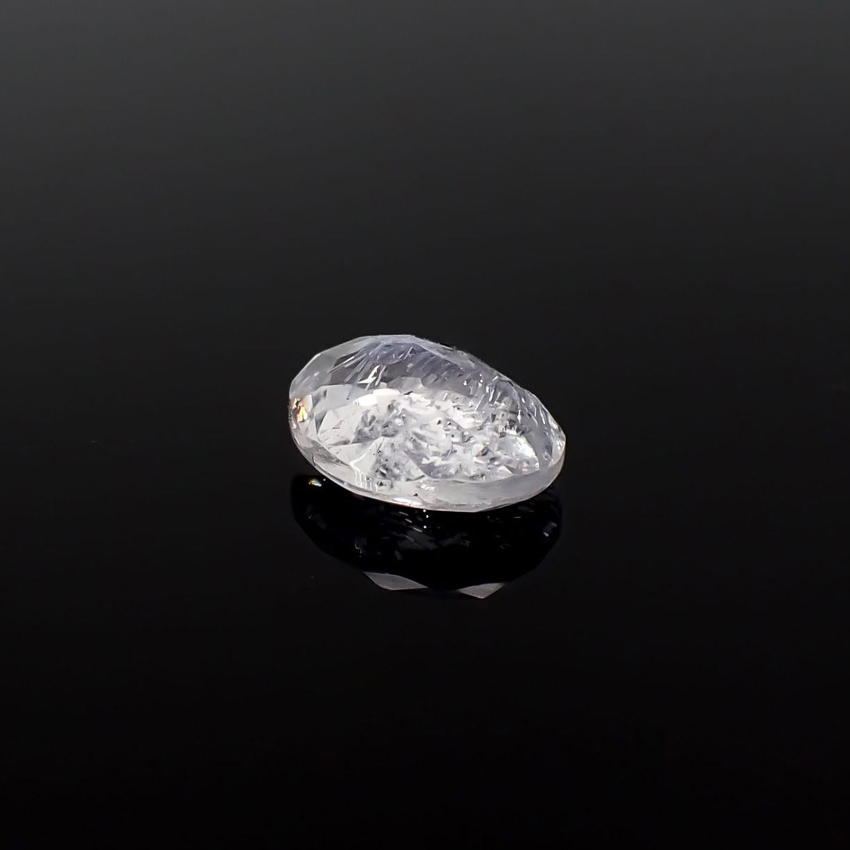 デュモルチェライトインクォーツ ブラジル産 0.74ct / 6.8x5.5mm前後 [260331855]