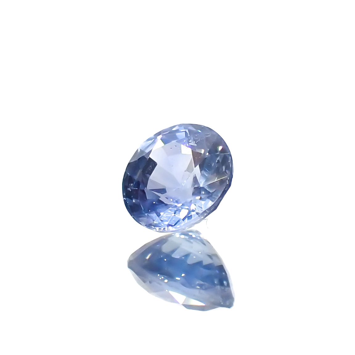 アイスブルーサファイア(宝石名サファイア)スリランカ/マダガスカル産 0.49ct 識別済[230722695]4.4x4.4mm前後