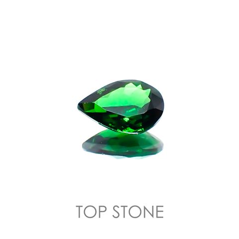 ツァボライト(宝石名グリーン グロッシュラー・ガーネット) タンザニア産 0.62ct 識別済[20128341]6.9×4.8mm前後