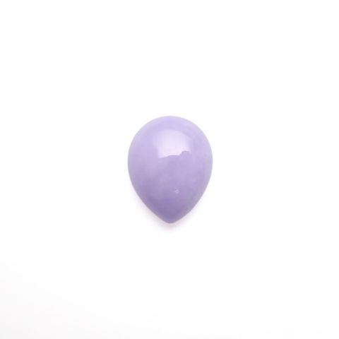 ラベンダー翡翠(宝石名ラベンダー・ジェダイト(翡翠))ビルマ産 8.320ct ソ付(彩珠)[221219583]14.9x11.8mm前後