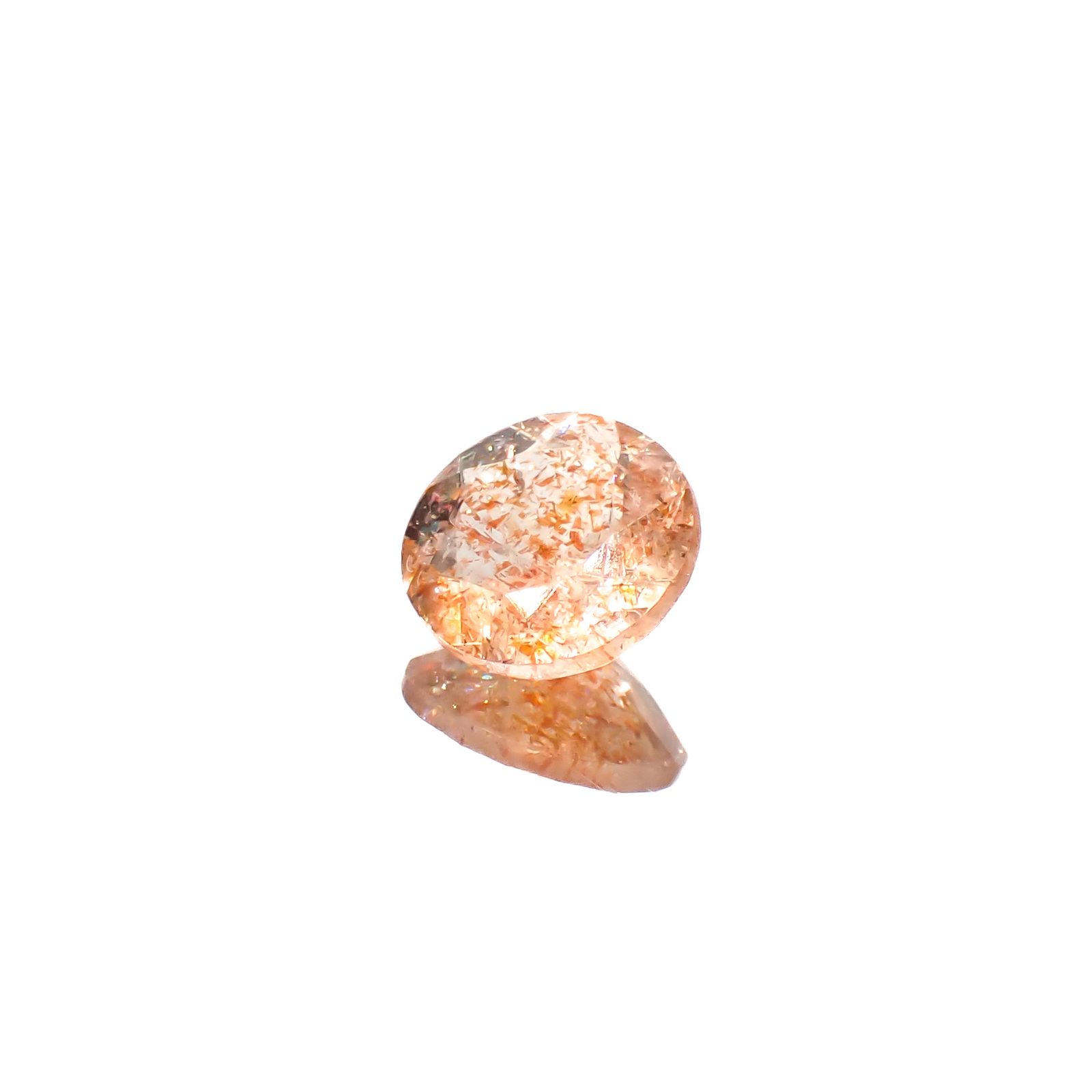 イリュージョンサンストーン タンザニア産 1.53ct[240728539]8.2x8.2mm前後