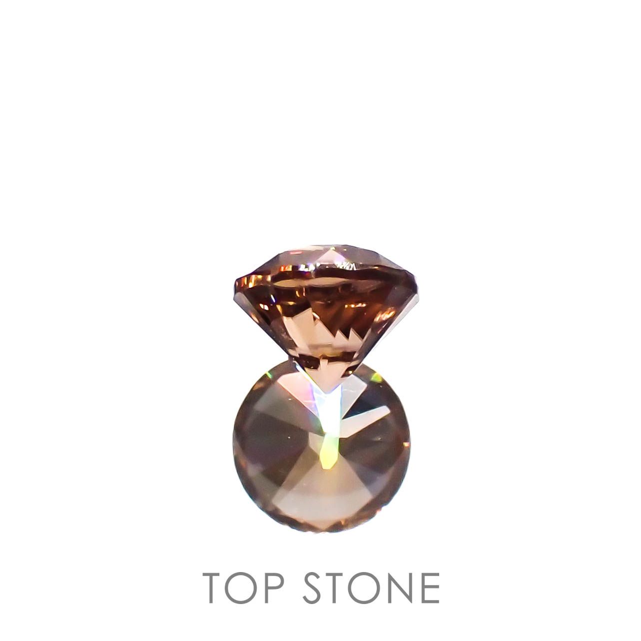 オレンジジルコン(宝石名ジルコン)スリランカ/カンボジア産 0.45ct 識別済[230321002]4x4mm前後