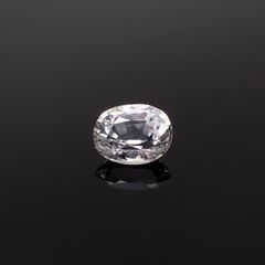 カラーレスサファイア スリランカ産 0.47ct[240527483]5.1x4.1mm前後