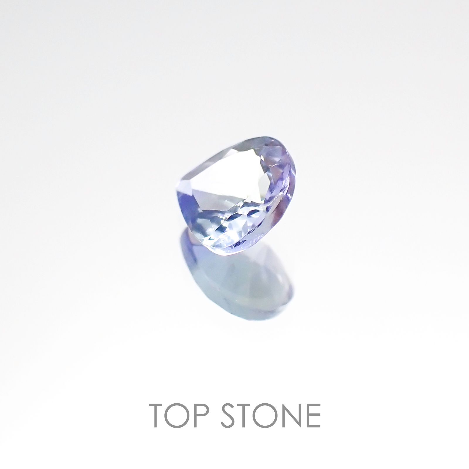 バイカラータンザナイト(宝石名タンザナイト) タンザニア産 0.41ct 識別済[20096428]5×5mm前後