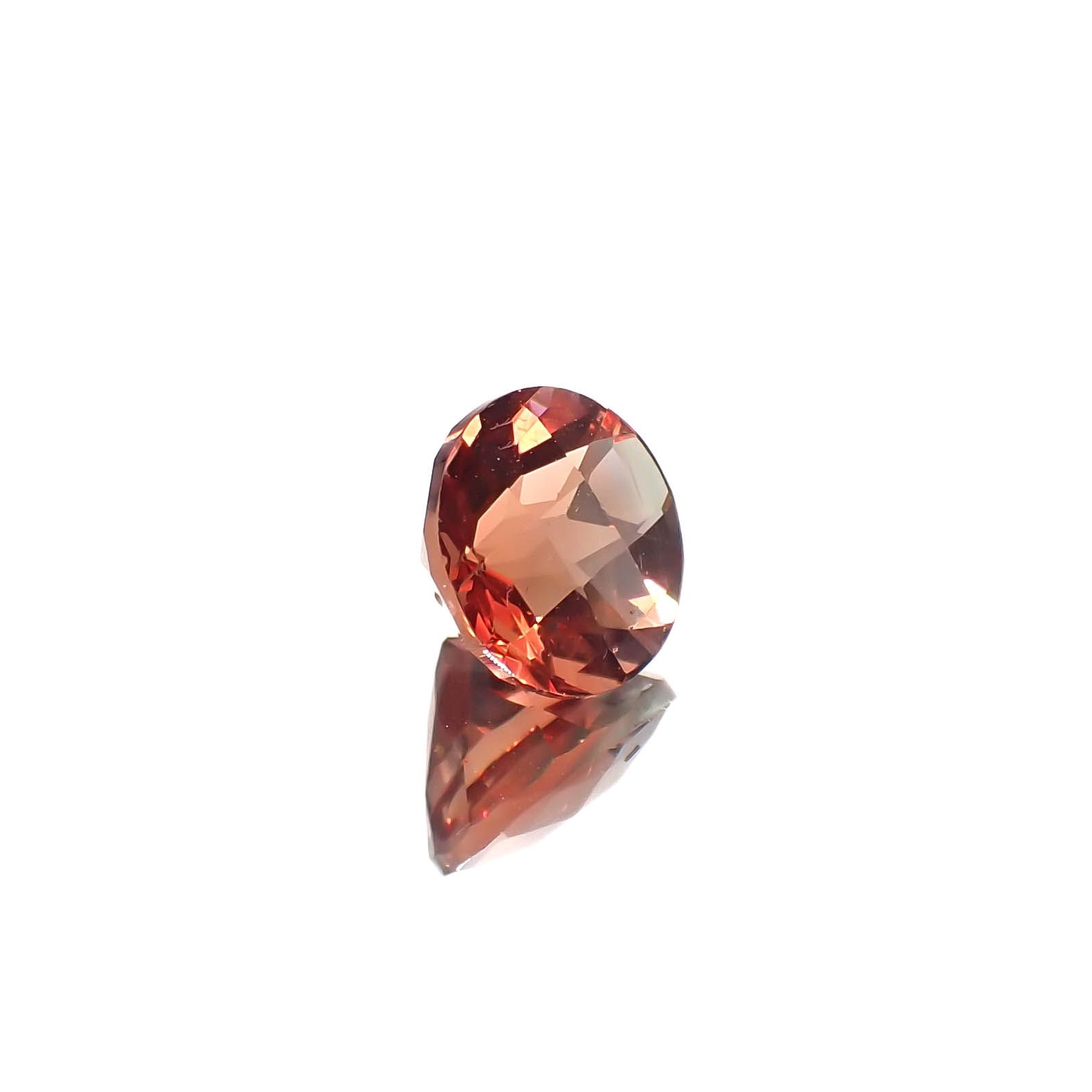 ◇チェッカーカット◇アンデシン(宝石名アンデシン/ラブラドライト)チベット産 1.36ct 識別済[240225966]7.1x7.1mm前後