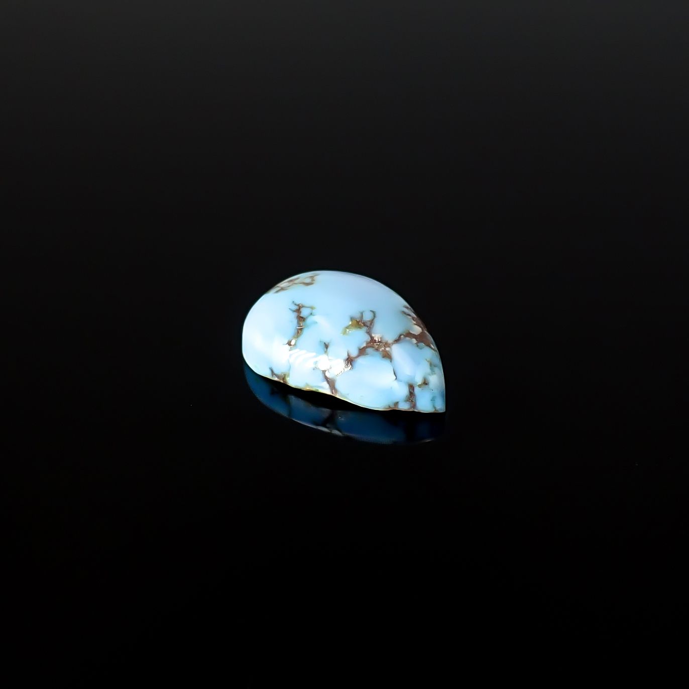 ターコイズ カザフスタン・ゴールデンヒル鉱山産 2.46ct / 12.1x8.5mm前後 [260331870]
