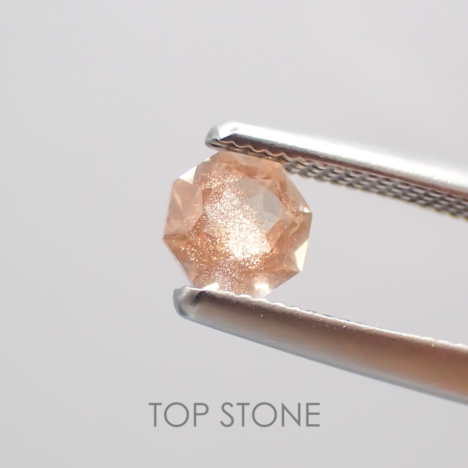 ◇オクタゴンカット◇オレゴンサンストーンSA  アメリカ産 ルース 0.29ct[210210044]4.1×4.1mm前後