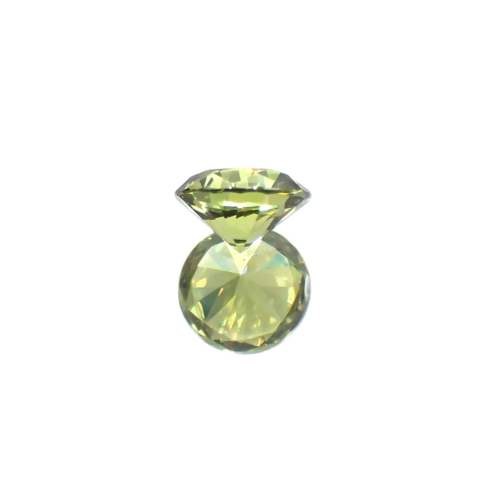 デマントイドガーネット(宝石名デマントイド・ガーネット) ロシア産 0.349ct ソ付(彩珠)[210712129]4.3×4.3mm前後