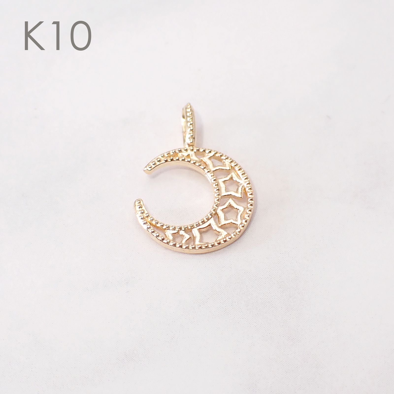 ◇K18/K10 Beata（ビィータ）◇ムーン [ラッキーチャーム/ペンダントトップ※チェーン別売り]
