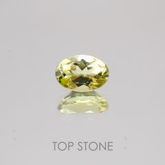 カナリートルマリン(宝石名トルマリン) ナイジェリア産 0.55ct 識別済[20128993]5.8×4.1mm前後