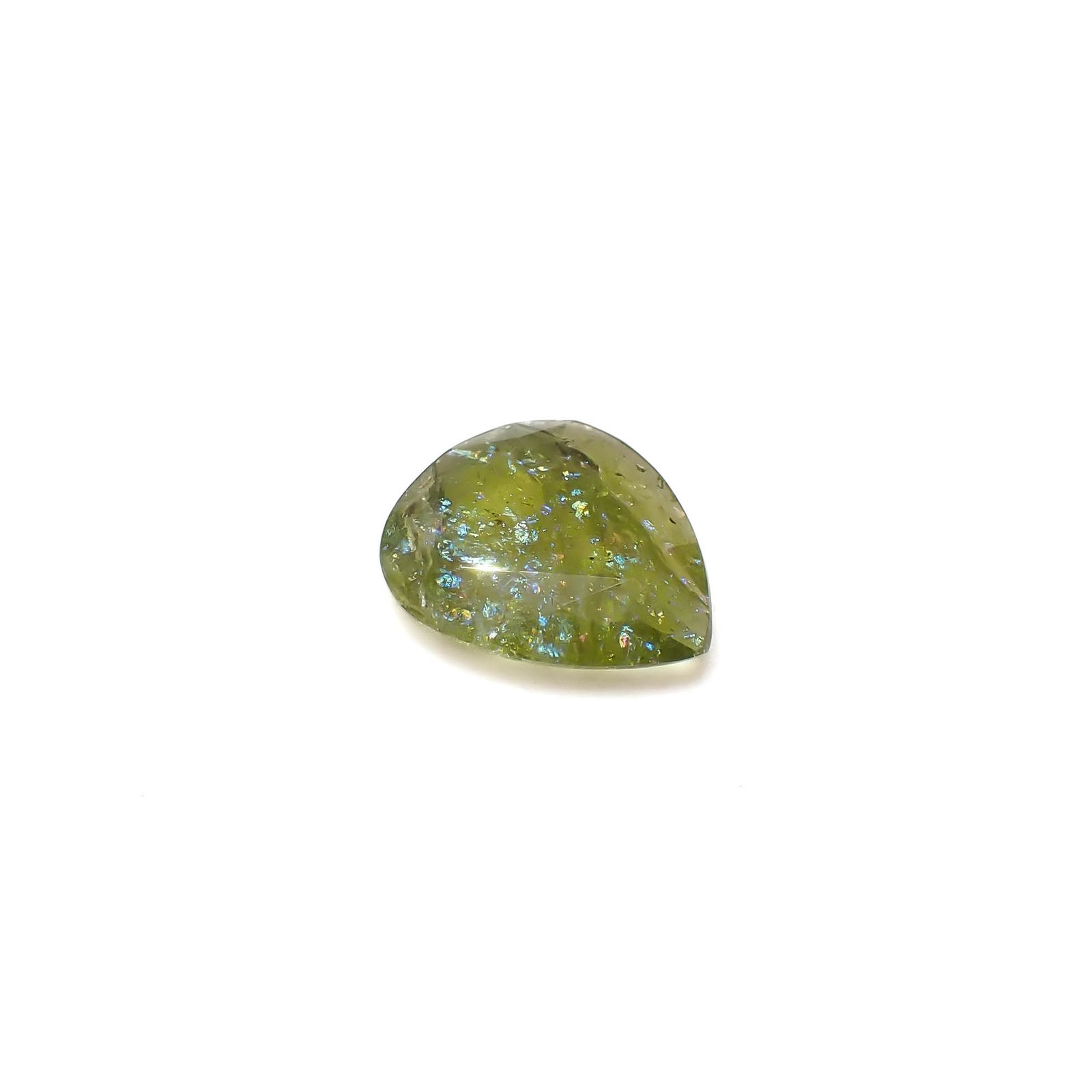 ◇リバーシブル◇イリデッセンスクロムトルマリン ケニア産 1.82ct[240928940]11x9.5mm前後