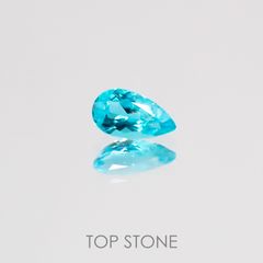パライバトルマリン(宝石名トルマリン/別名パライバ・トルマリン) ブラジル産 0.065ct ソ付(宝貴協)[210510892]3.6×2.0mm前後