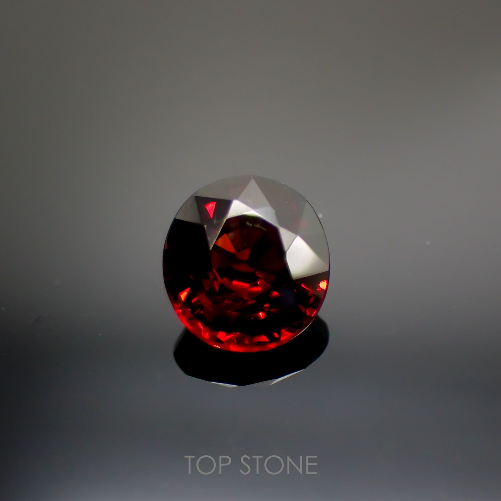 スペサルティン アルマンディン ガーネット(宝石名スペサルティン アルマンディン・ガーネット)ブラジル産 1.59ct 識別済[220113839]7.1x6.5mm前後