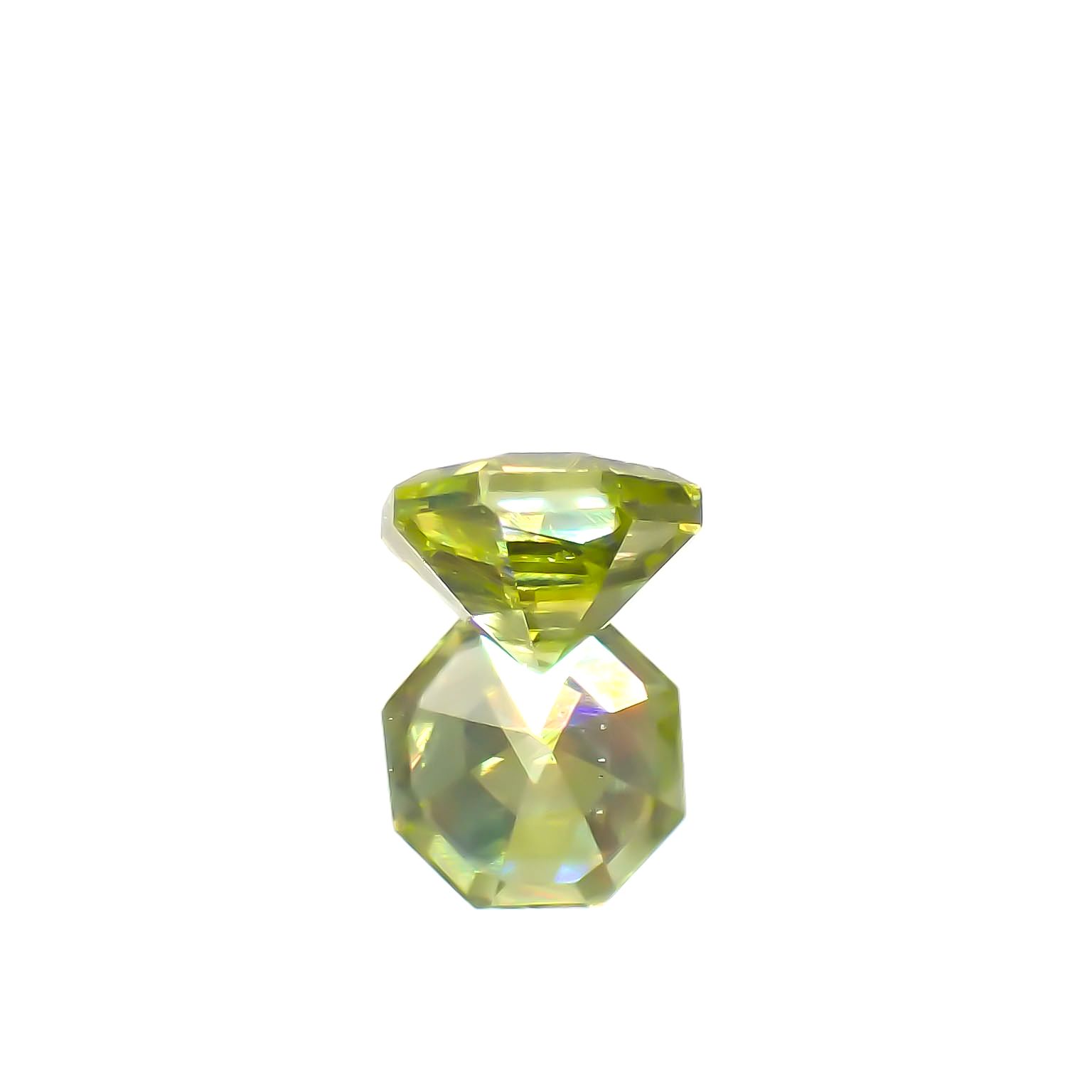 ◇オクタゴンカット◇スフェーン(宝石名スフェーン)マダガスカル産 0.68ct 識別済[231224750]5.2x5.2mm前後