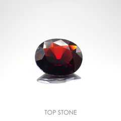 パイロープ アルマンディン ガーネット(宝石名パイロープ アルマンディン・ガーネット)ブラジル産 3.06ct 識別済[220113844]11x8.9mm前後