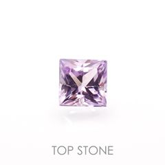 ◇プリンセスカット◇アイスラベンダーサファイア(宝石名サファイア)東アフリカ産 0.11ct 識別済[230120239]2.5x2.5mm前後