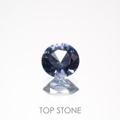 グレイッシュブルースピネル(宝石名スピネル)ビルマ/マダガスカル産 0.23ct 識別済[220817445]3.9x3.8mm前後