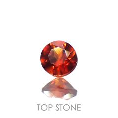 オレンジロードクロサイト 南アフリカ産 0.13ct[230321024]2.9x2.9mm前後