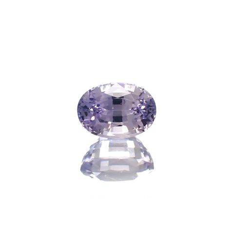 ラベンダーサファイア(宝石名サファイア)スリランカ/マダガスカル産 識別済 1.69ct / 7.4x5.3mm前後 [220817461]