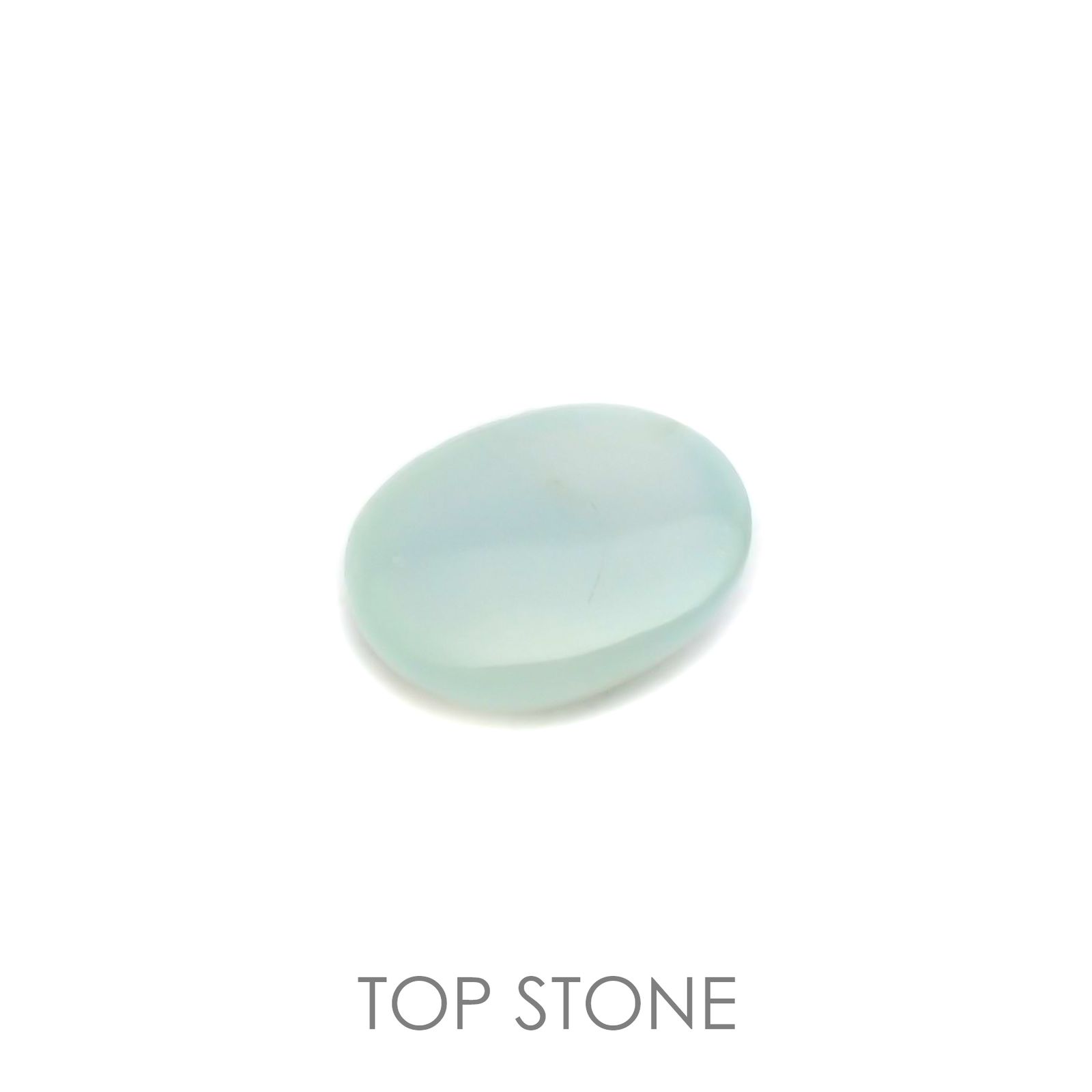 ブルーオパール(宝石名コモンオパール) ペルー産 1.43ct 識別済[21039187]9.1×7.1mm前後