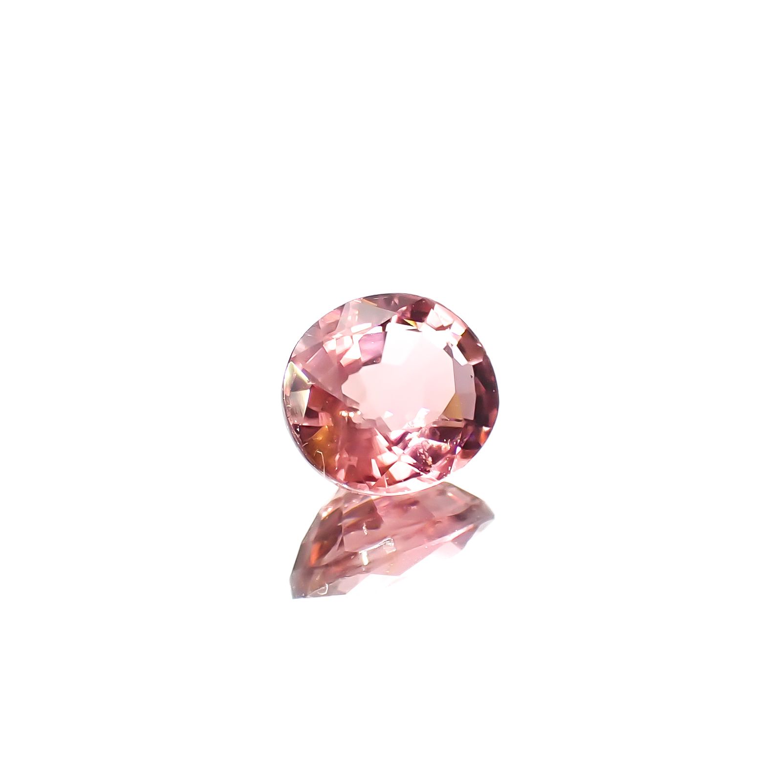 ローズピンクトルマリン(宝石名ピンク・トルマリン)ブラジル/アフリカ産 0.87ct 識別済[240929140]6.7x5.7mm前後