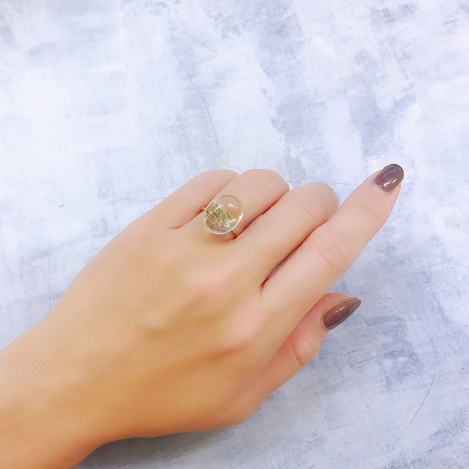 グリーントルマリンインクォーツ ブラジル・ミナスジェライス州産 8.77ct[221018310]14.7x12mm前後