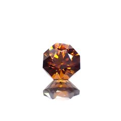 ◇オクタゴンカット◇オレンジジルコン(宝石名ジルコン)スリランカ/カンボジア産 0.83ct 識別済[230220706]5x4.8mm前後