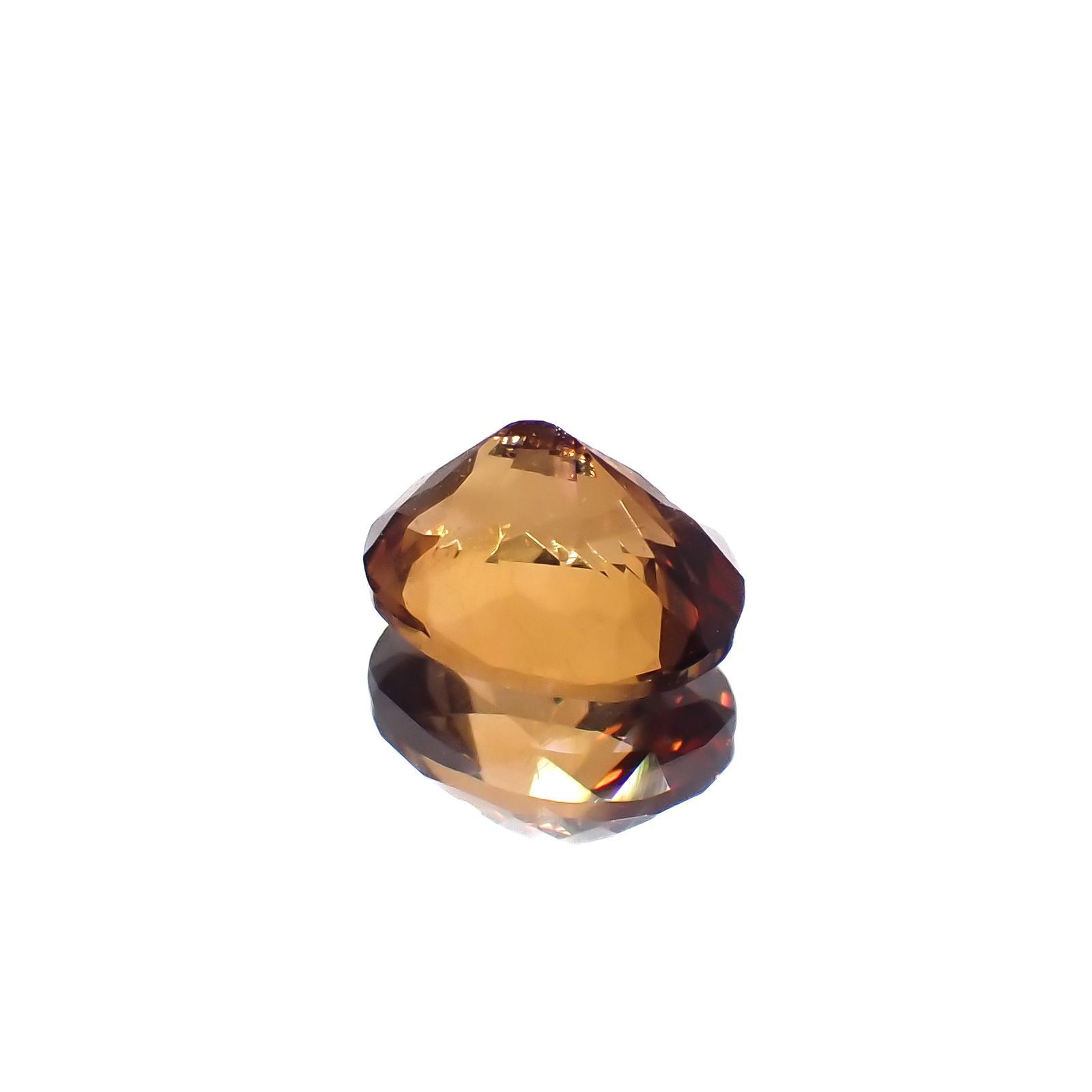 コニャックカラートパーズ メキシコ・ゲレロ州産 1.10ct[221018561]6.9x5.5mm前後
