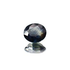 ゴールドシーンサファイア(宝石名シーン・サファイア)ケニア産 識別済 0.97ct / 6.2x5.3mm前後 [221018890]