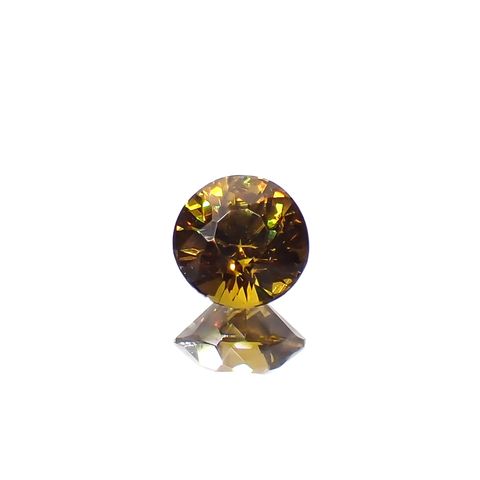 アンドラダイトグロッシュラーガーネット(宝石名アンドラダイト/グロッシュラー・ガーネット)ナミビア産 0.46ct 識別済[231224552]4.5x4.5mm前後