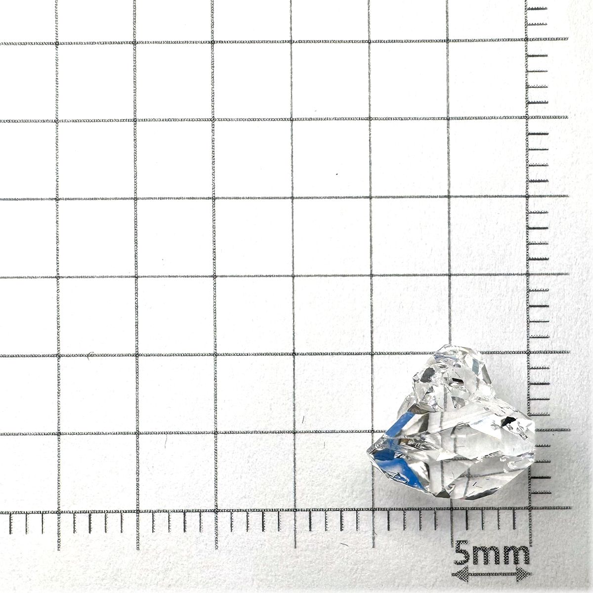 ハーキマーダイヤモンド 原石 アメリカ・ニューヨーク州産 3.40ct[240125364]10.9x9mm前後