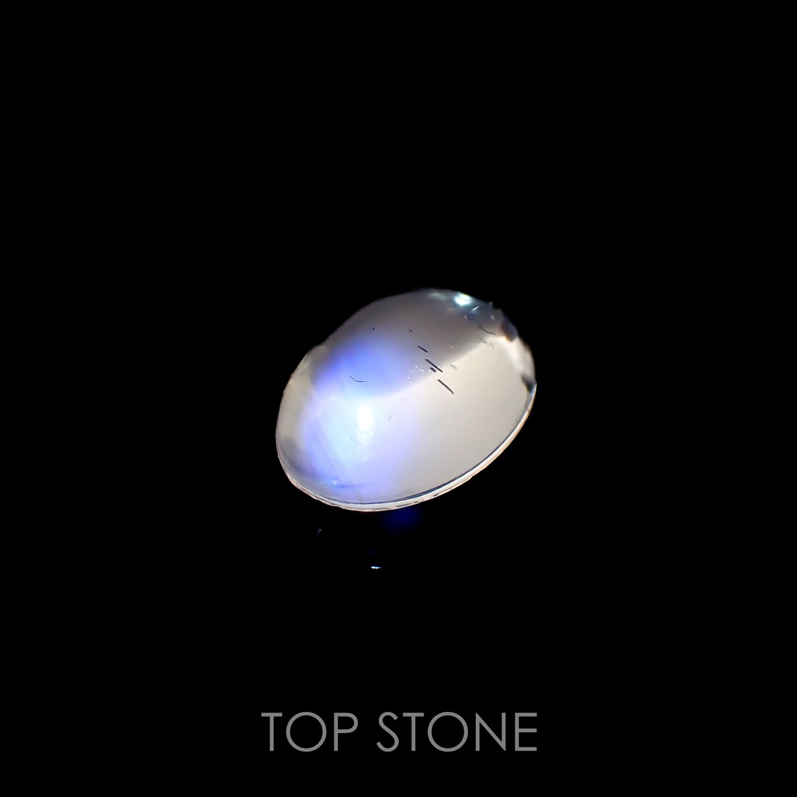 ブルームーンストーン(宝石名ペリステライト)インド産 1.02ct 識別済[220616350]8x6mm前後