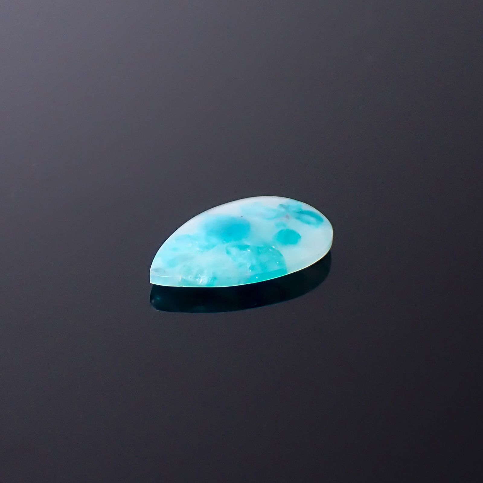 ◇リバーシブル◇パライバトルマリンインクオーツ ブラジル産 3.01ct / 15.9x10mm前後 [260932731]