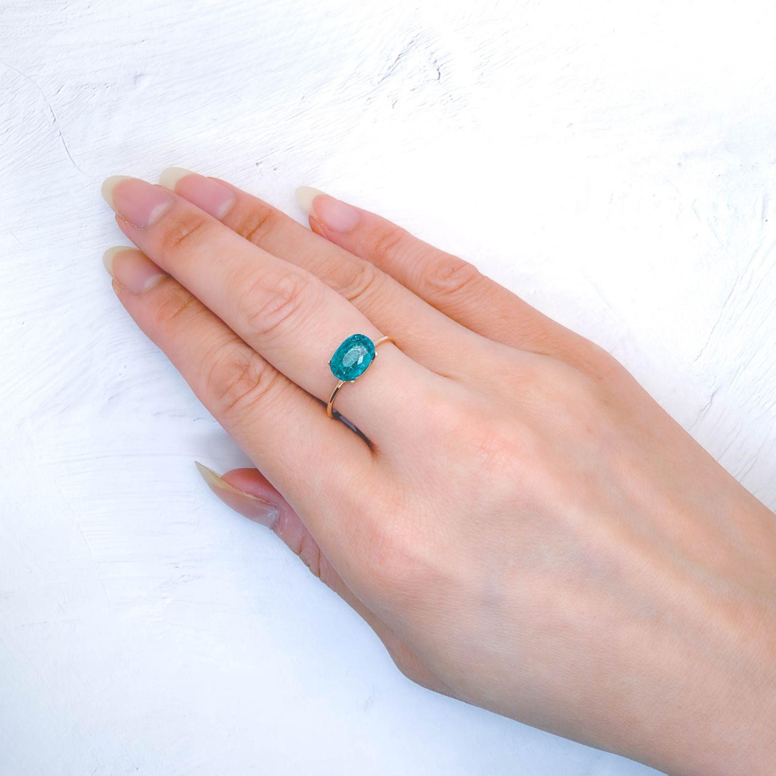 パライバトルマリン(宝石名トルマリン/別名パライバ・トルマリン)エチオピア産 GIA鑑付 1.25ct / 8.66x6.01mm前後 [260933199]
