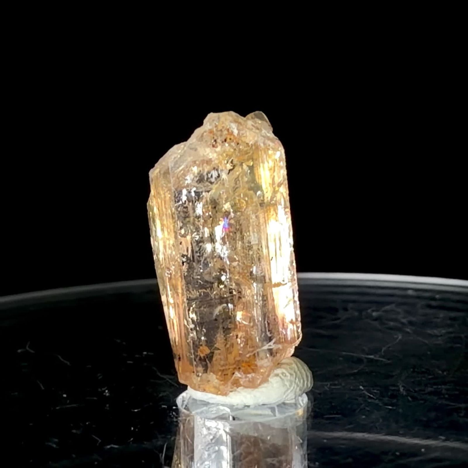 インペリアルトパーズ 原石 ザンビア産 15.46ct / 19.2x9.5mm前後
