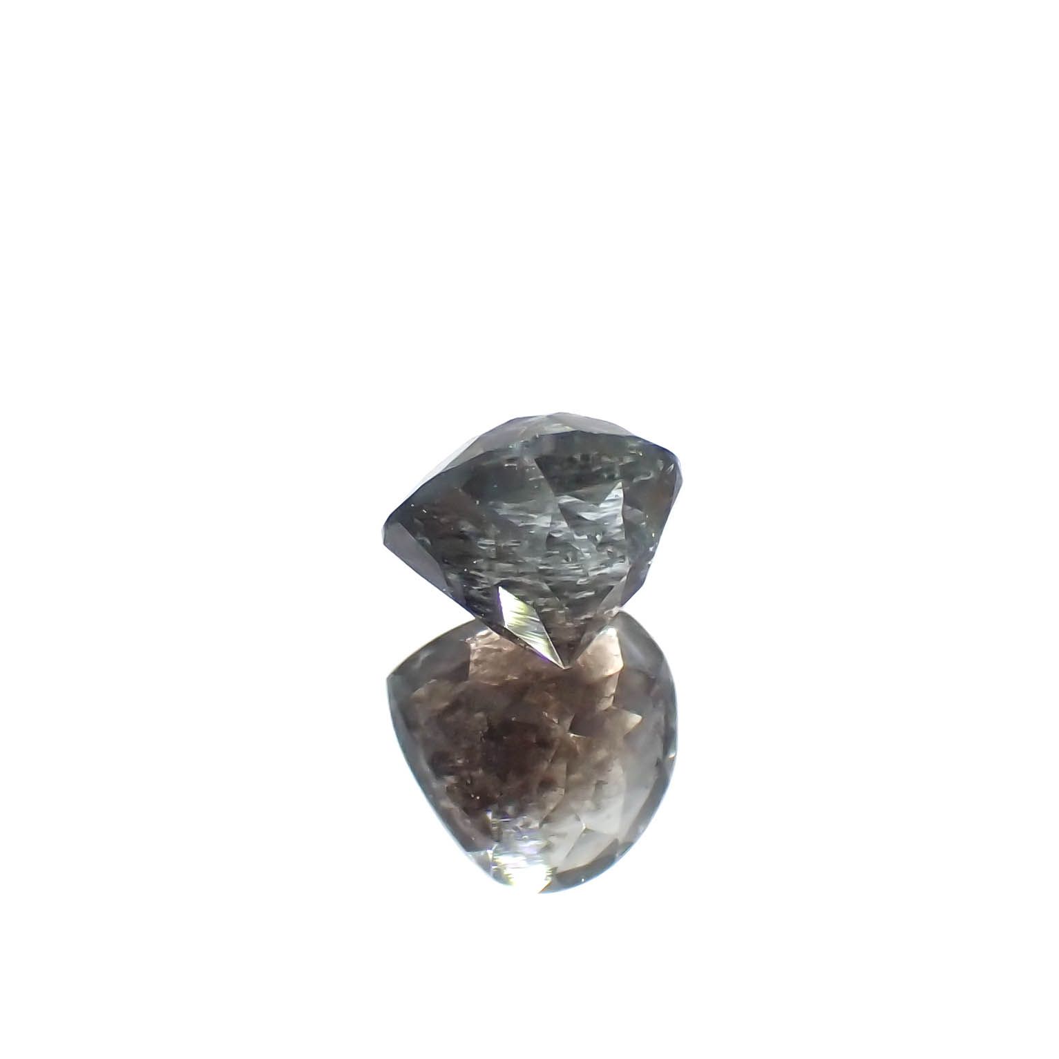 アベンチュリンアクアマリン ナイジェリア産 0.95ct[240226028]6.4x6.2mm前後