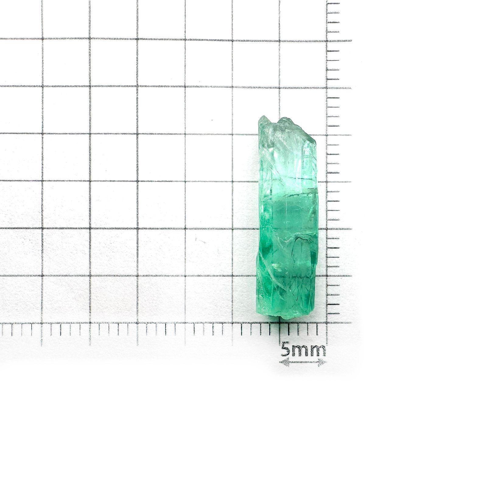 エメラルド柱状結晶 原石 コロンビア産 5.64ct[240427262]20.5x6mm前後