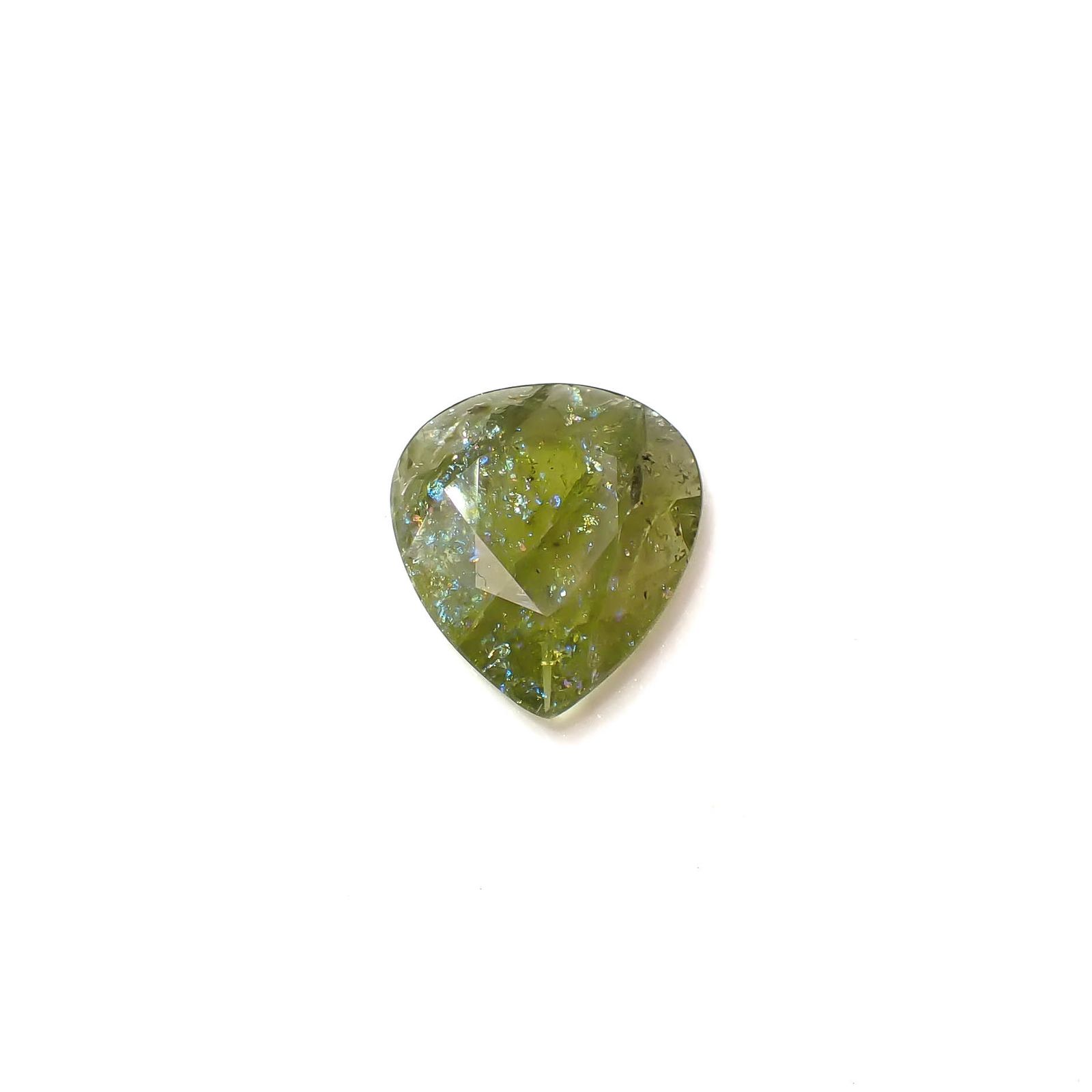 ◇リバーシブル◇イリデッセンスクロムトルマリン ケニア産 1.82ct[240928940]11x9.5mm前後