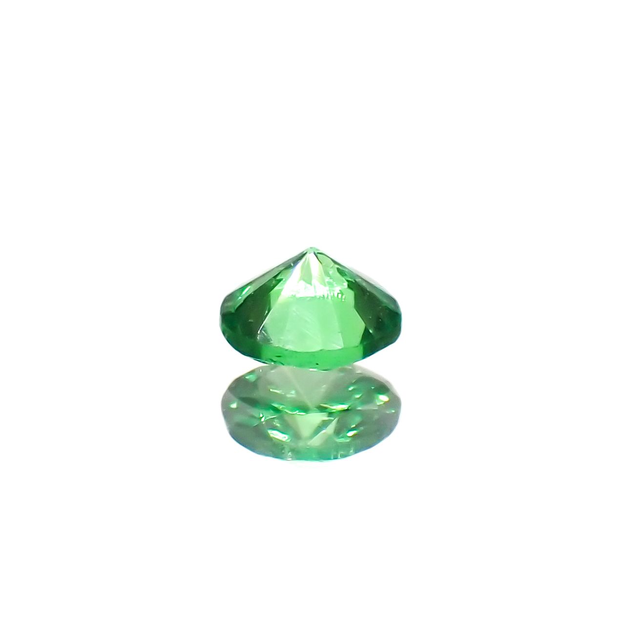 ツァボライト(宝石名グリーン グロッシュラー・ガーネット)タンザニア産 0.12ct 識別済[240226091]3x3mm前後