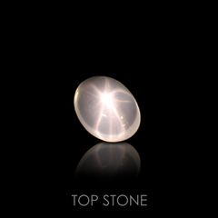スターローズクォーツ(宝石名スター・ローズ・クォーツ) マダガスカル産 8.45ct 識別済[201812807]14.3×11mm前後