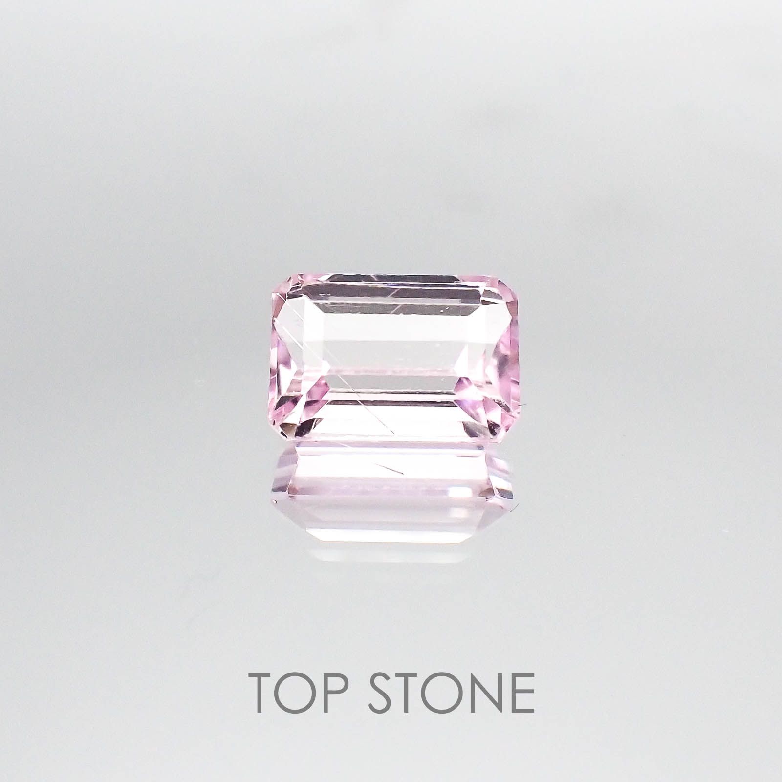 クンツァイト(宝石名クンツァイト) アフガニスタン産 3.45ct 識別済[20084359]9.9×7mm前後