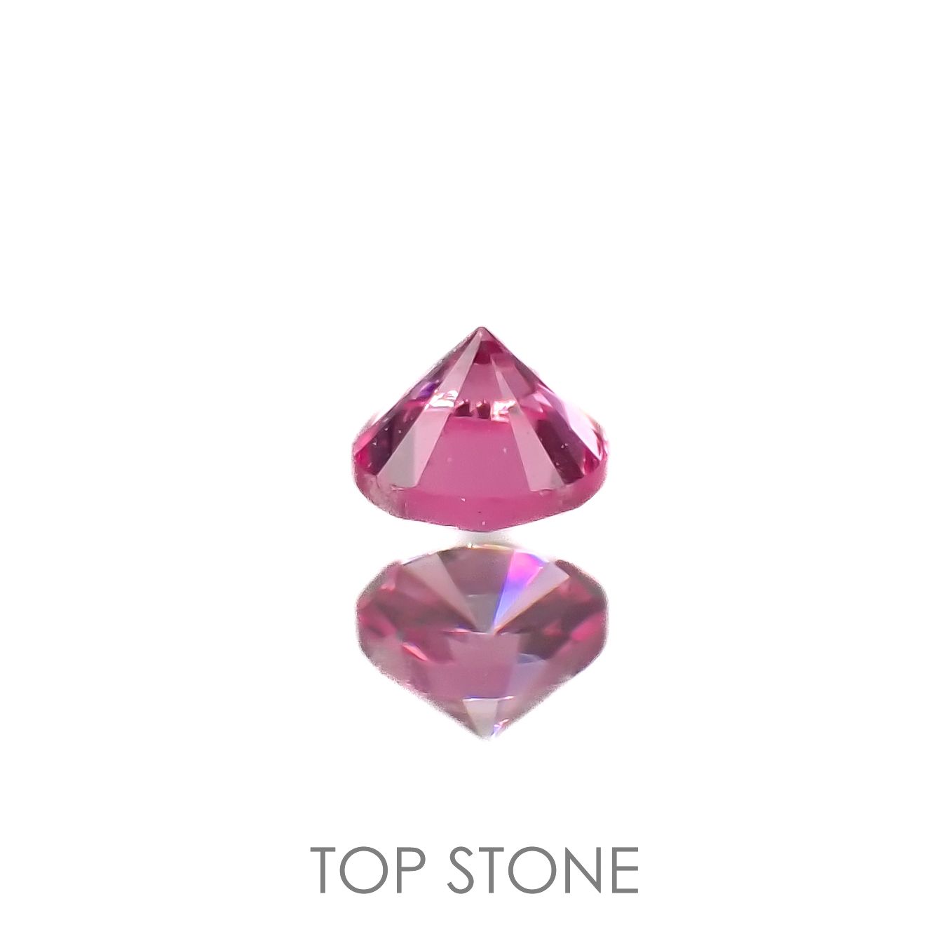 ホットピンクスピネル(宝石名ピンク・スピネル)タンザニア産 0.12ct 識別済[220616597]2.9x2.9mm前後