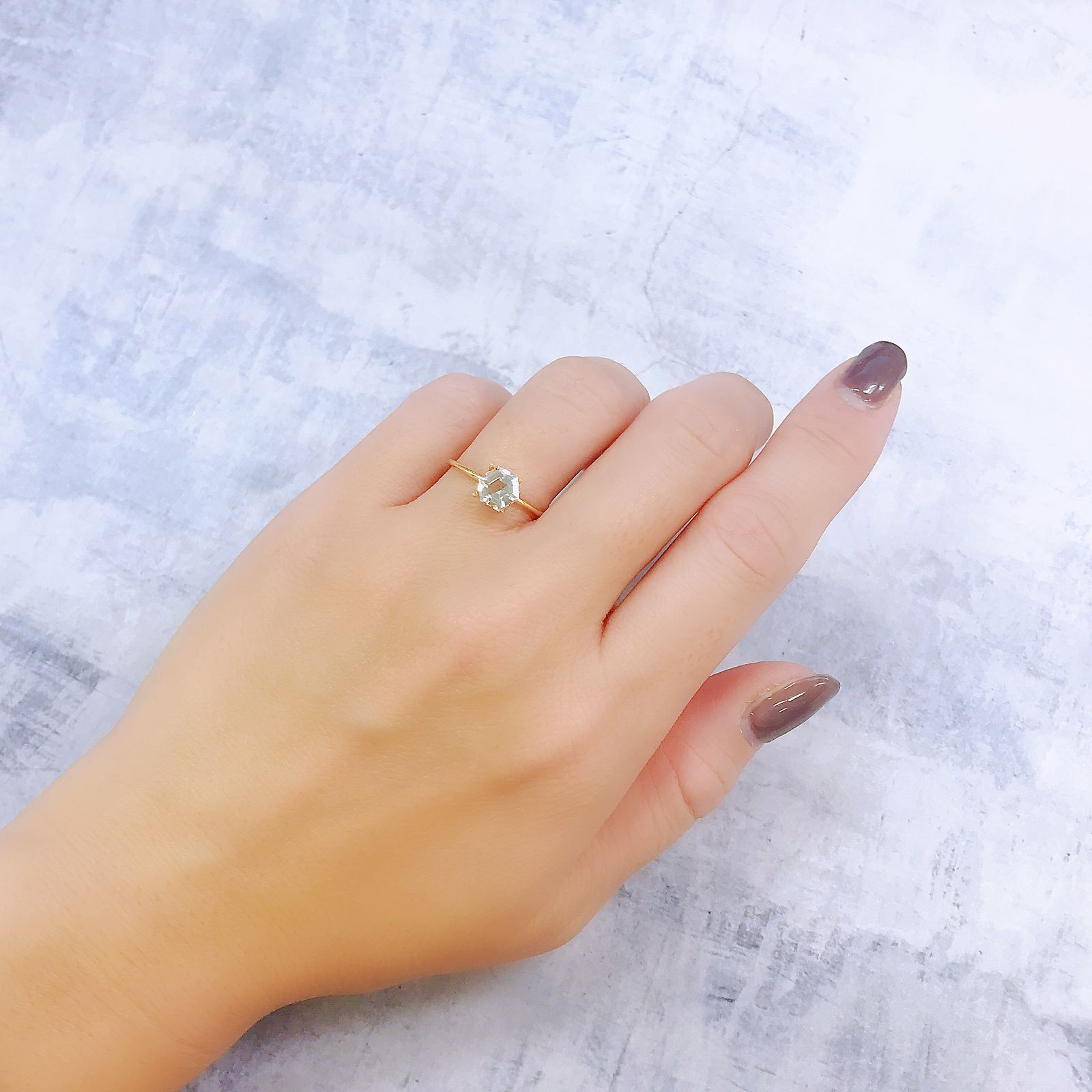 ◇ヘキサゴンカット◇レムリアンシードクリスタル(保証シール付き) ブラジル産 0.85ct[221018275]5.9x5.9mm前後