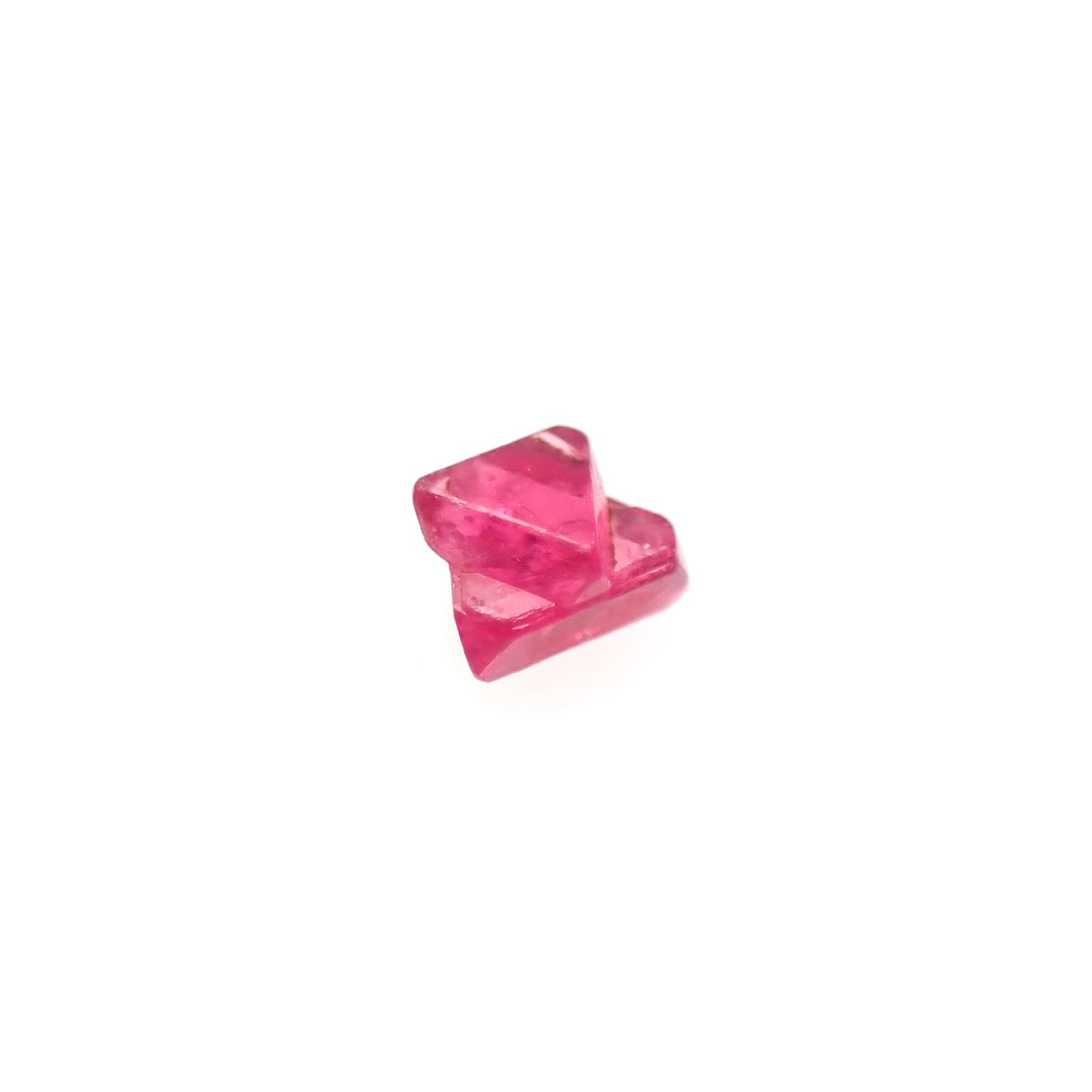 ツインクリスタルスピネル(スピネル式双晶) 原石 ビルマ産 0.045ct[240628427]2.1x2.1mm前後