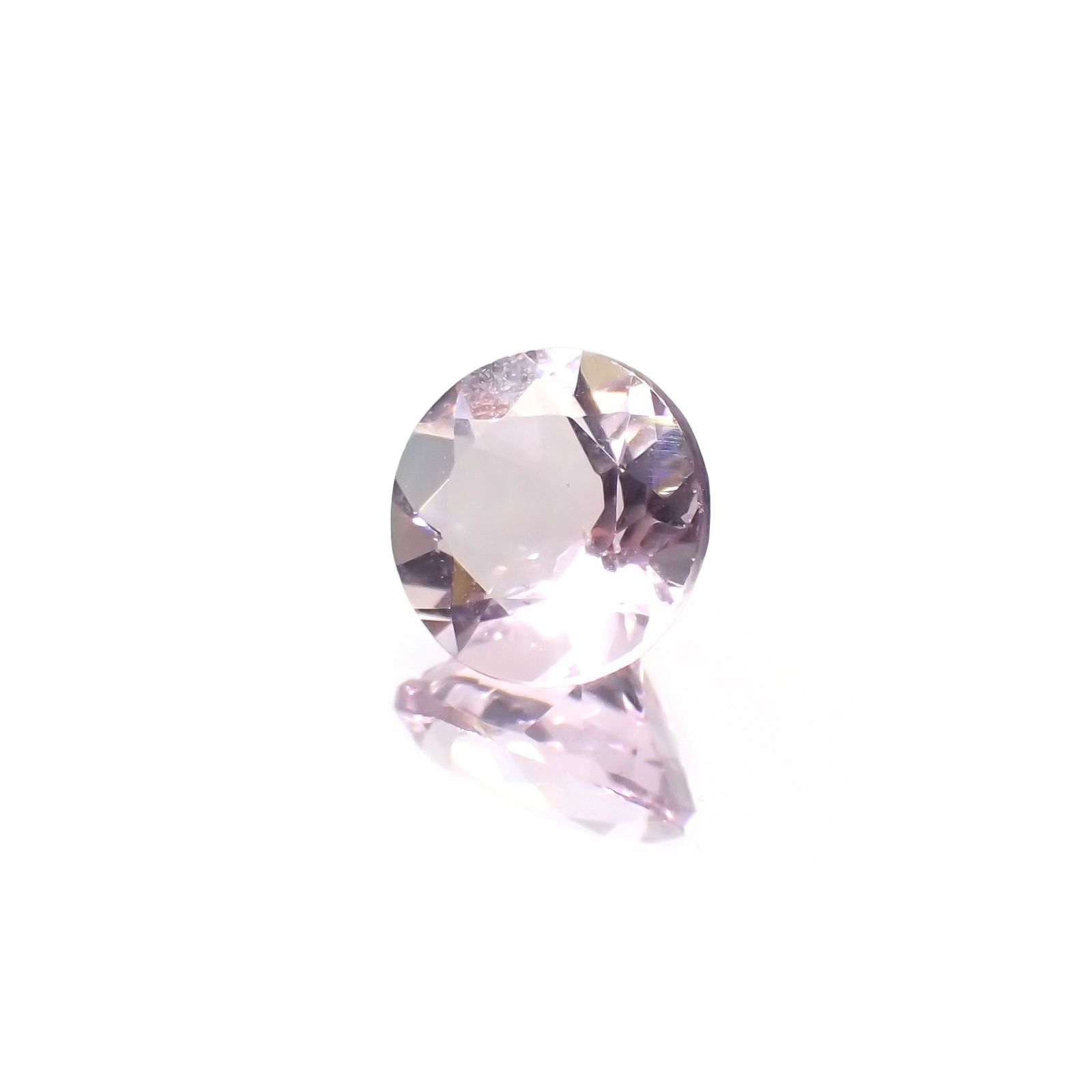 ピンクフローライト(宝石名フルオライト)ブラジル産 識別済 3.82ct / 9.9x9.8mm前後 [220115125]
