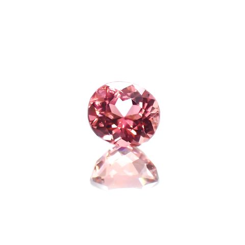 ローズピンクトルマリン(宝石名ピンク・トルマリン)ブラジル/アフリカ産 1.43ct 識別済[220114870]6.8x6.1mm前後