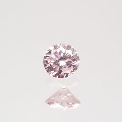 ピンクダイヤモンド(宝石名ダイヤモンド) I-1 / FANCY LIGHT PINK 0.038ct ソ付(CGL)[210812234]2.1×2.1mm前後