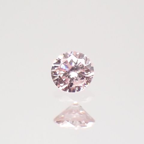 ピンクダイヤモンド(宝石名ダイヤモンド) I-1 / FANCY LIGHT PINK 0.038ct ソ付(CGL)[210812234]2.1×2.1mm前後