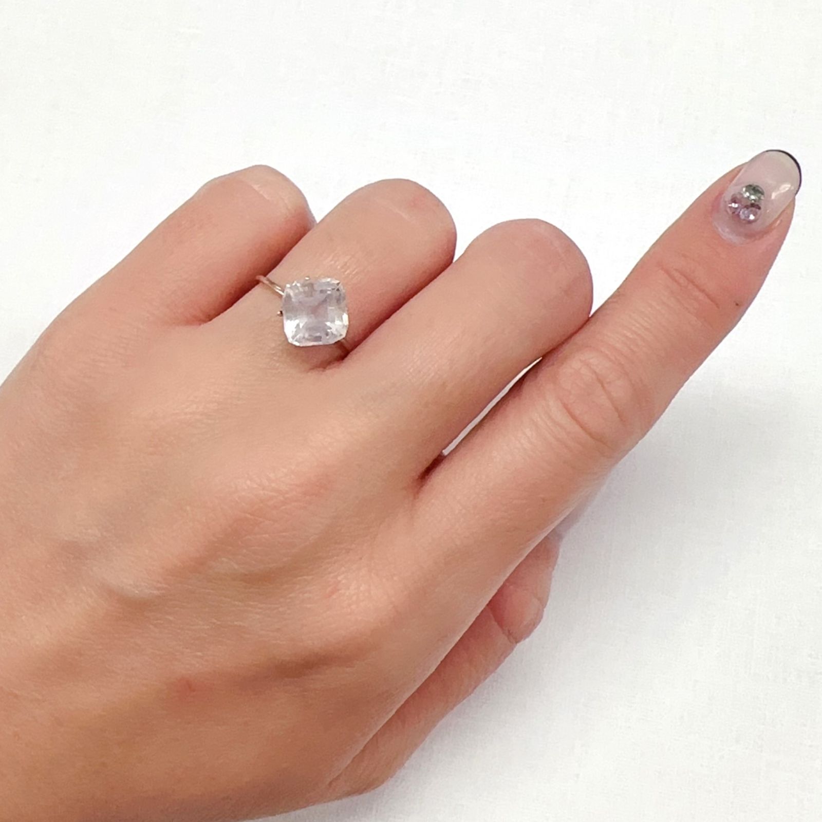 ◇カスタムカット◇ピンクエンジェルラダー マダガスカル産 2.69ct[240125435]8.3x8.1mm前後