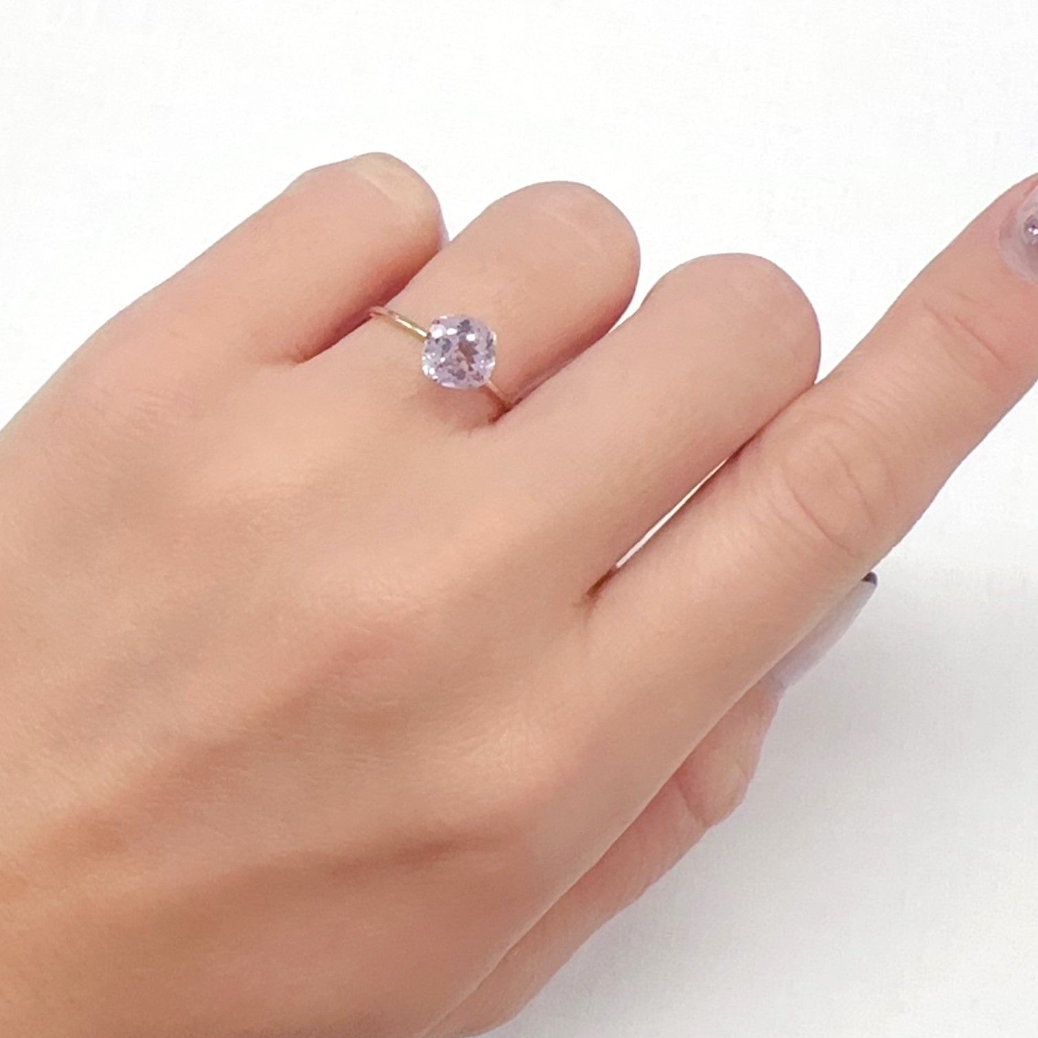 クンツァイト アフガニスタン産 1.81ct[231224783]7x6.8mm前後